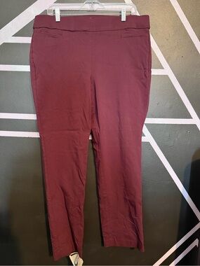 Liz Claiborne Ponte Pants in Burgundy